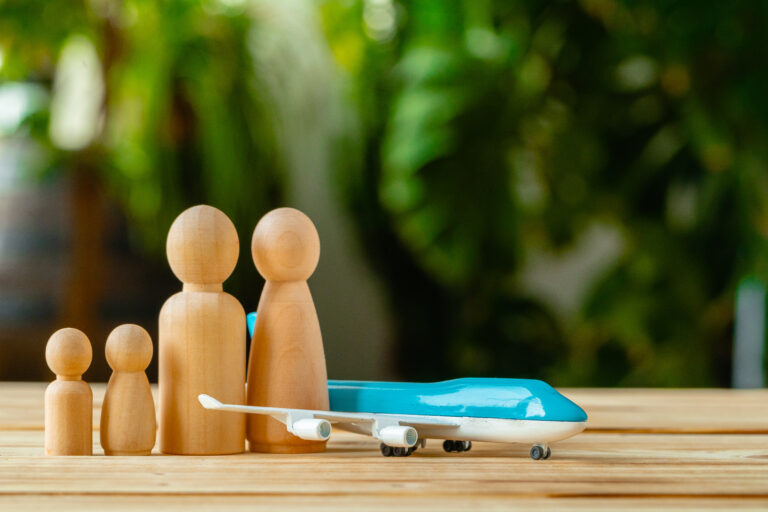 Family travel and vacation concept